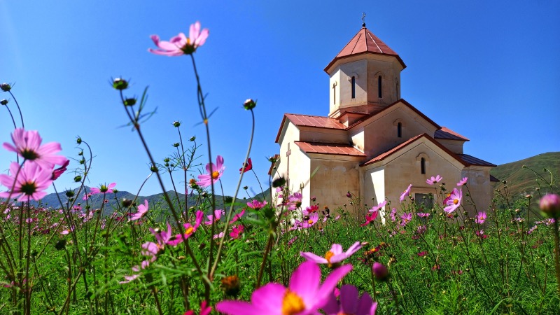 A Moment of Serenity in the Caucasus